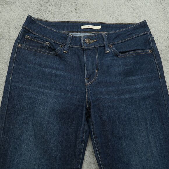 Levi's 712 Jeans Women's Size 29 Blue Mid-Rise Slim Straight Denim 31" Inseam - Picture 13 of 16